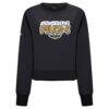 New Orleans Pelicans Levelwear Women's Judd Bloop Cropped Sweatshirt - Black - Side View