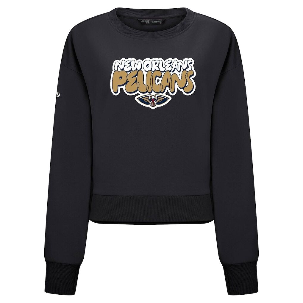 New Orleans Pelicans Levelwear Women's Judd Bloop Cropped Sweatshirt