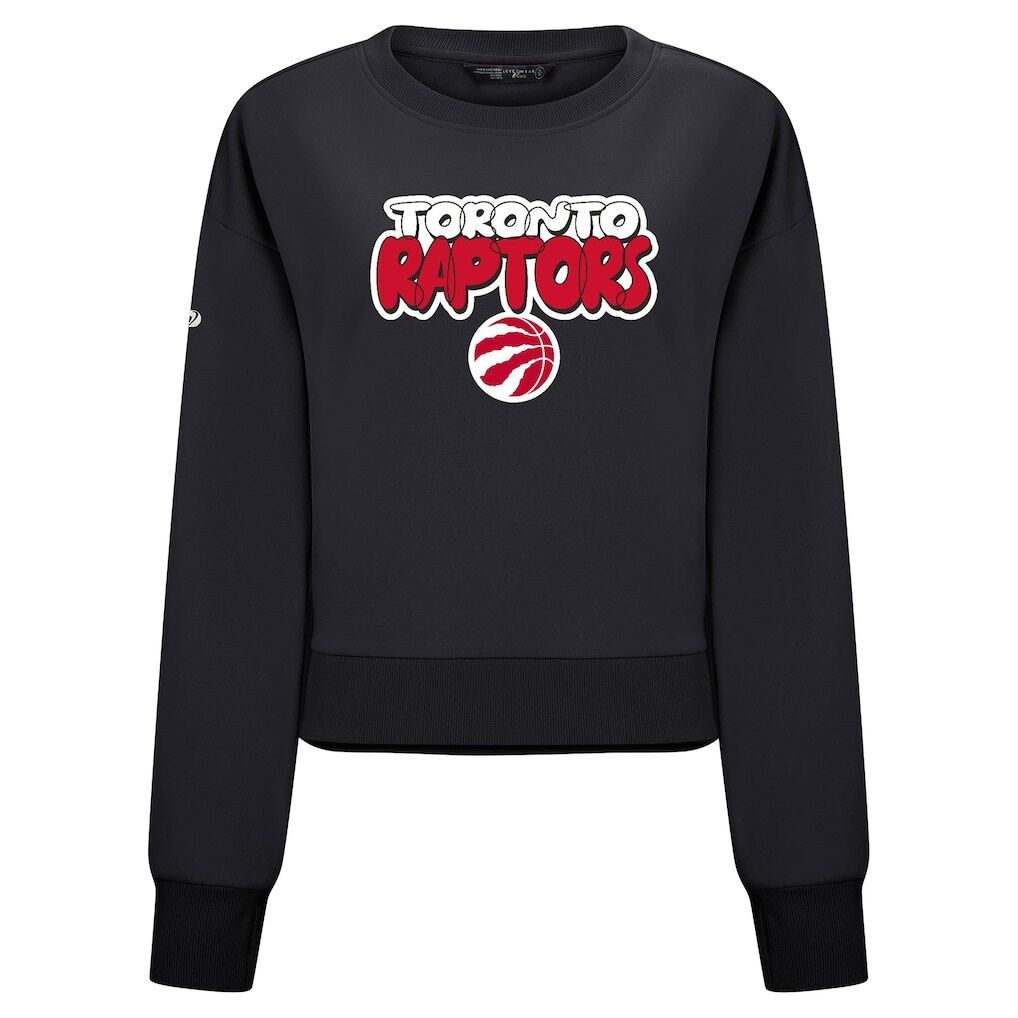 Toronto Raptors Levelwear Women's Judd Bloop Cropped Sweatshirt