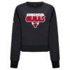 Chicago Bulls Levelwear Women's Judd Bloop Cropped Sweatshirt - Black - Side View
