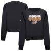 Cleveland Cavaliers Levelwear Women's Judd Bloop Cropped Sweatshirt - Black - Front View