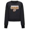 Cleveland Cavaliers Levelwear Women's Judd Bloop Cropped Sweatshirt - Black - Side View