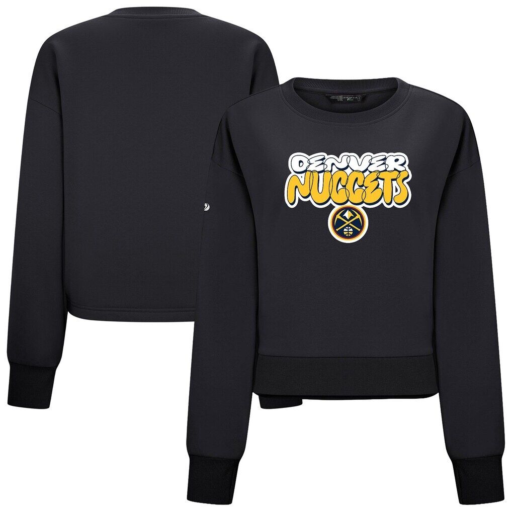 Denver Nuggets Levelwear Women's Judd Bloop Cropped Sweatshirt