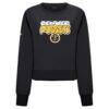 Denver Nuggets Levelwear Women's Judd Bloop Cropped Sweatshirt - Black - Side View