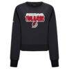 Portland Trail Blazers Levelwear Women's Judd Bloop Cropped Sweatshirt - Black - Side View