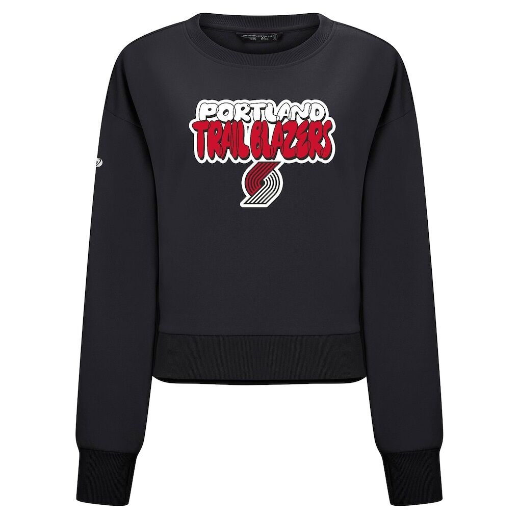 Portland Trail Blazers Levelwear Women's Judd Bloop Cropped Sweatshirt