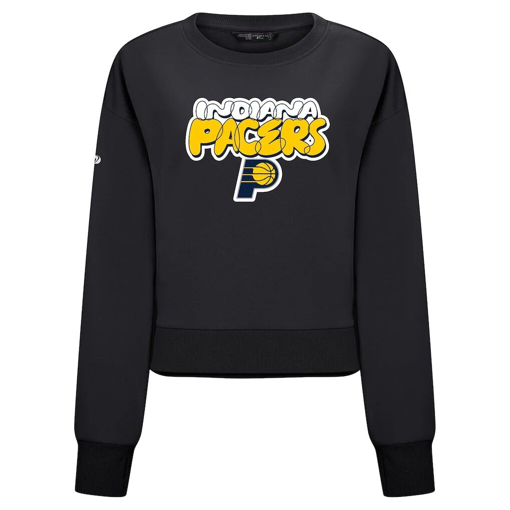 Indiana Pacers Levelwear Women's Judd Bloop Cropped Sweatshirt