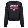 LA Clippers Levelwear Women's Judd Bloop Cropped Sweatshirt - Black - Side View