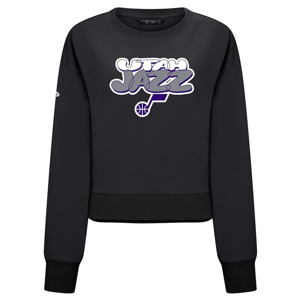 Utah Jazz Levelwear Women's Judd Bloop Cropped Sweatshirt