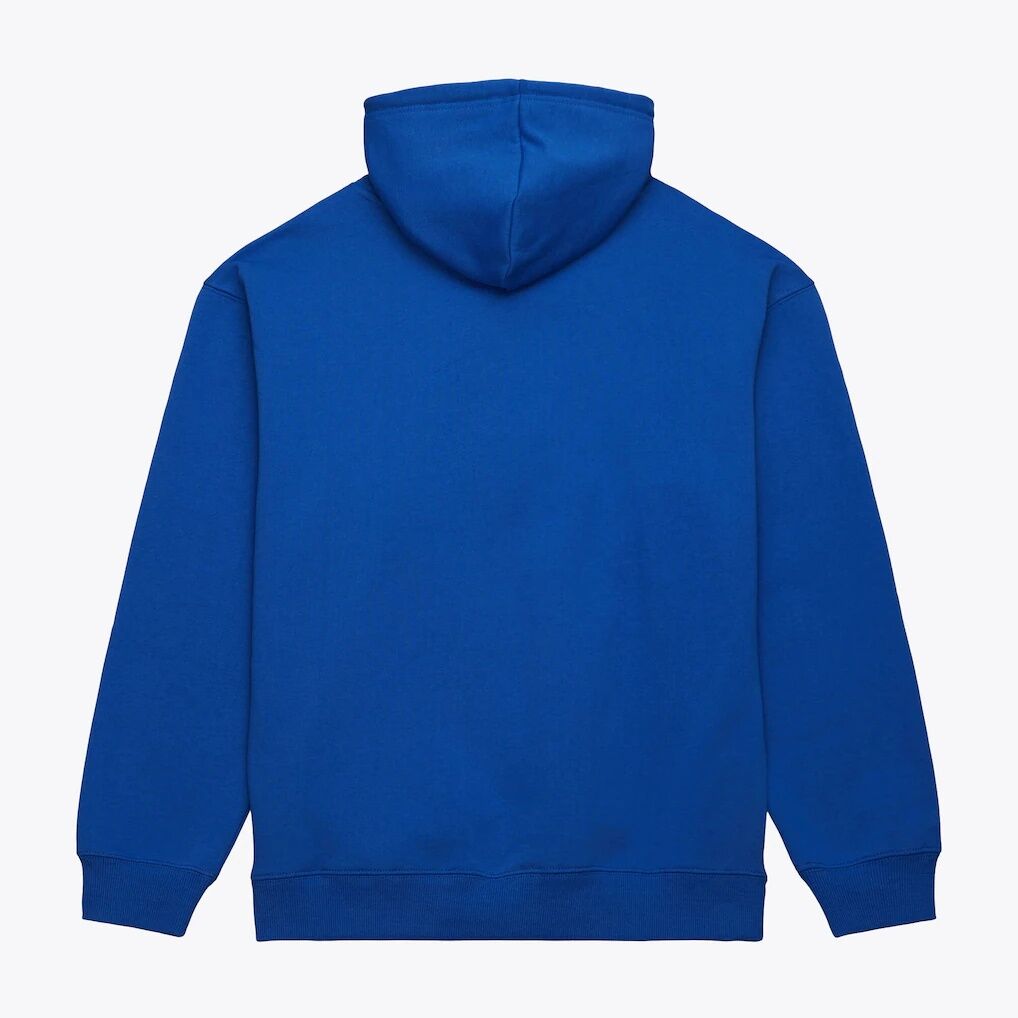 Philadelphia 76ers Mitchell & Ness Team Name Stack & Logo Hoodie - Royal
