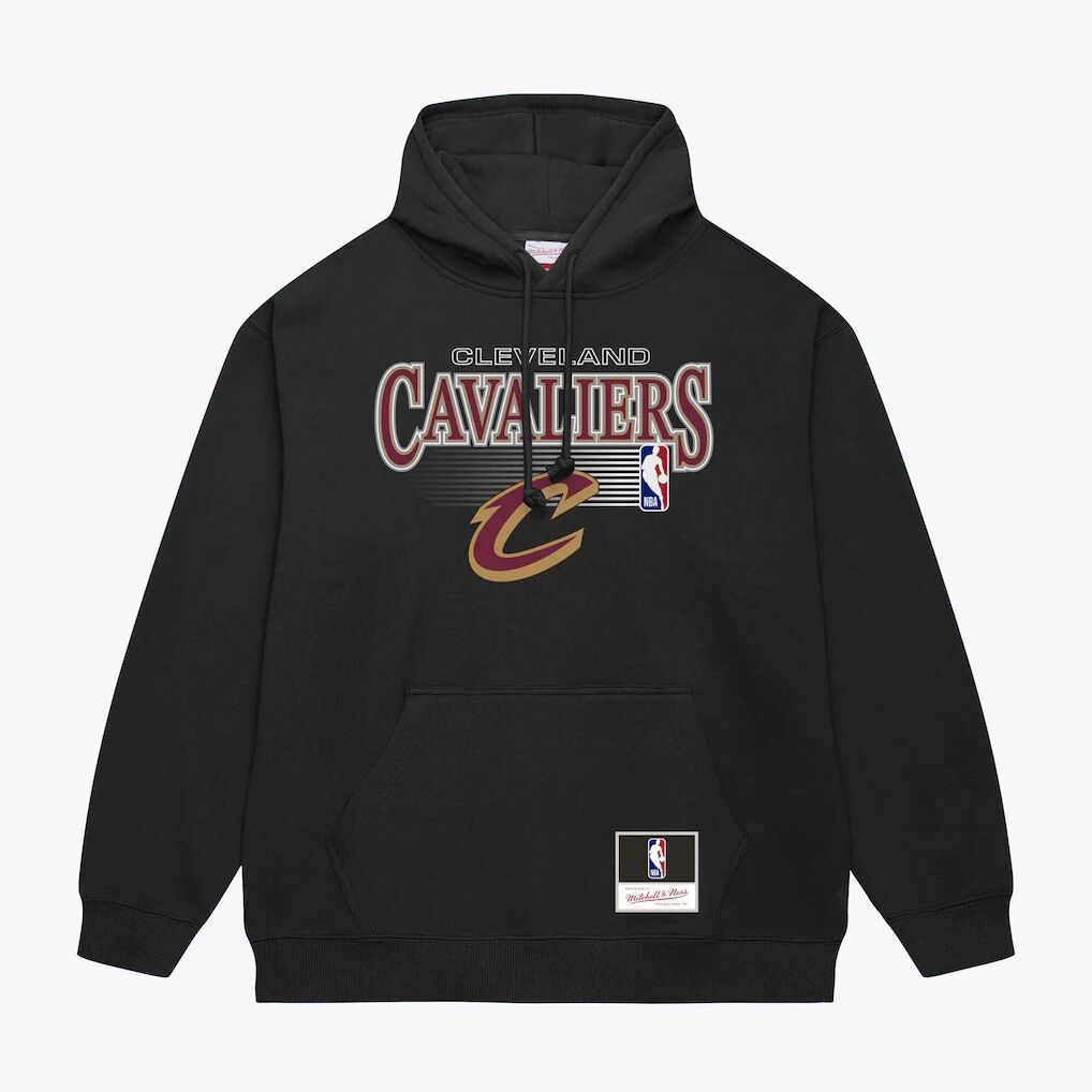 Cleveland Cavaliers Mitchell & Ness Team Name Stack & Logo Hoodie
