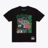 Boston Celtics Mitchell & Ness Lightning Swish T-Shirt - Black - Front View