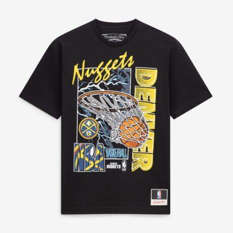 Denver Nuggets Mitchell & Ness Lightning Swish T-Shirt
