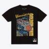 Golden State Warriors Mitchell & Ness Lightning Swish T-Shirt - Black - Front View