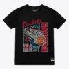 Houston Rockets Mitchell & Ness Lightning Swish T-Shirt - Black - Front View