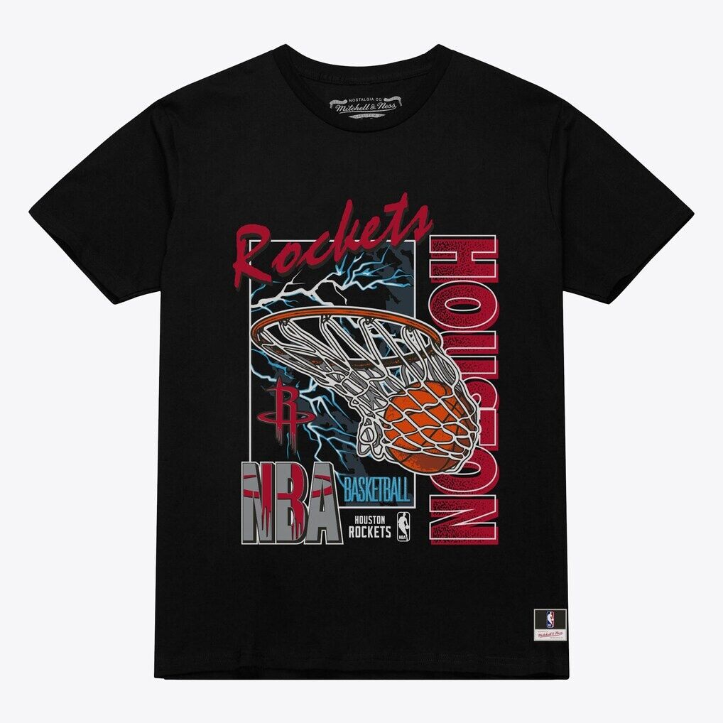 Houston Rockets Mitchell & Ness Lightning Swish T-Shirt