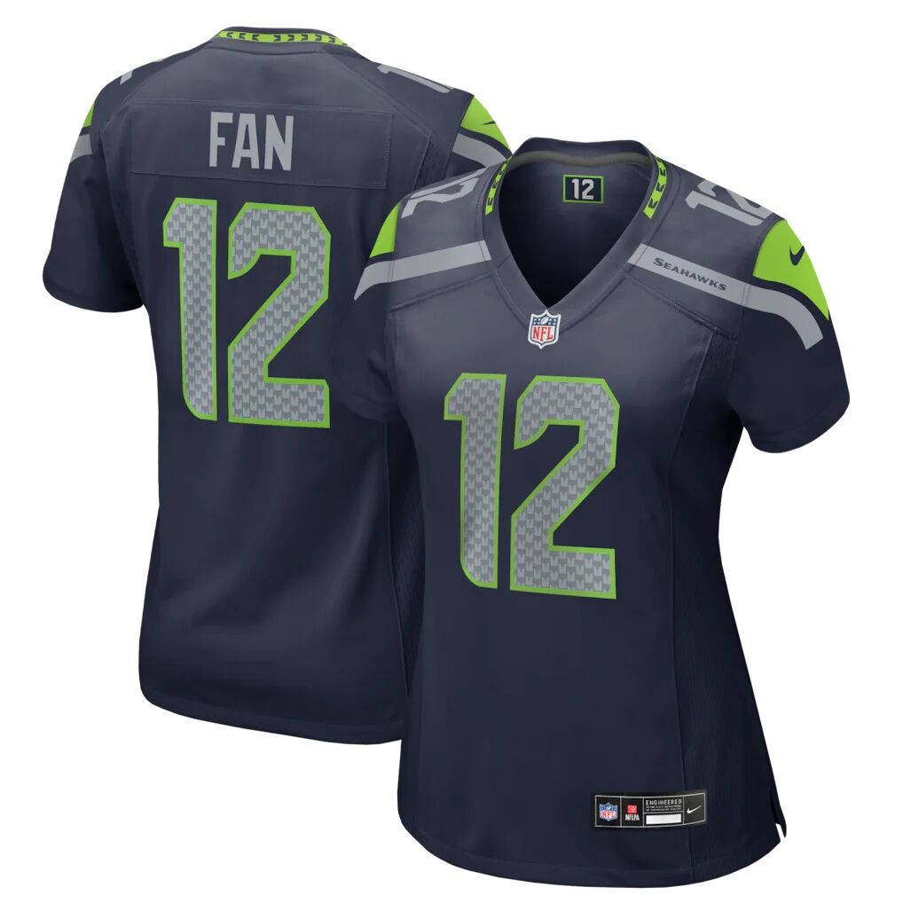 12s Seattle Seahawks Nike Women's Team Game Jersey - College Navy