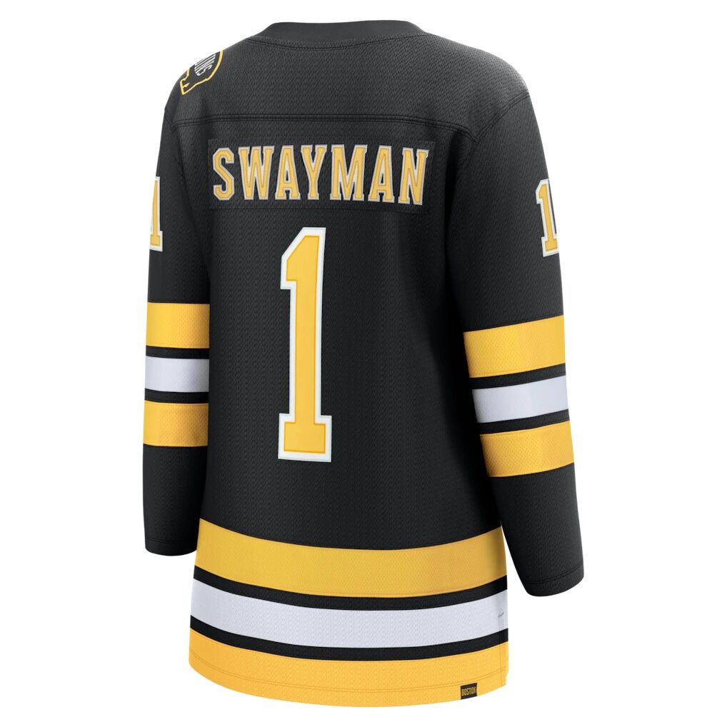Jeremy Swayman Boston Bruins Fashion7 Women's Home Breakaway Jersey