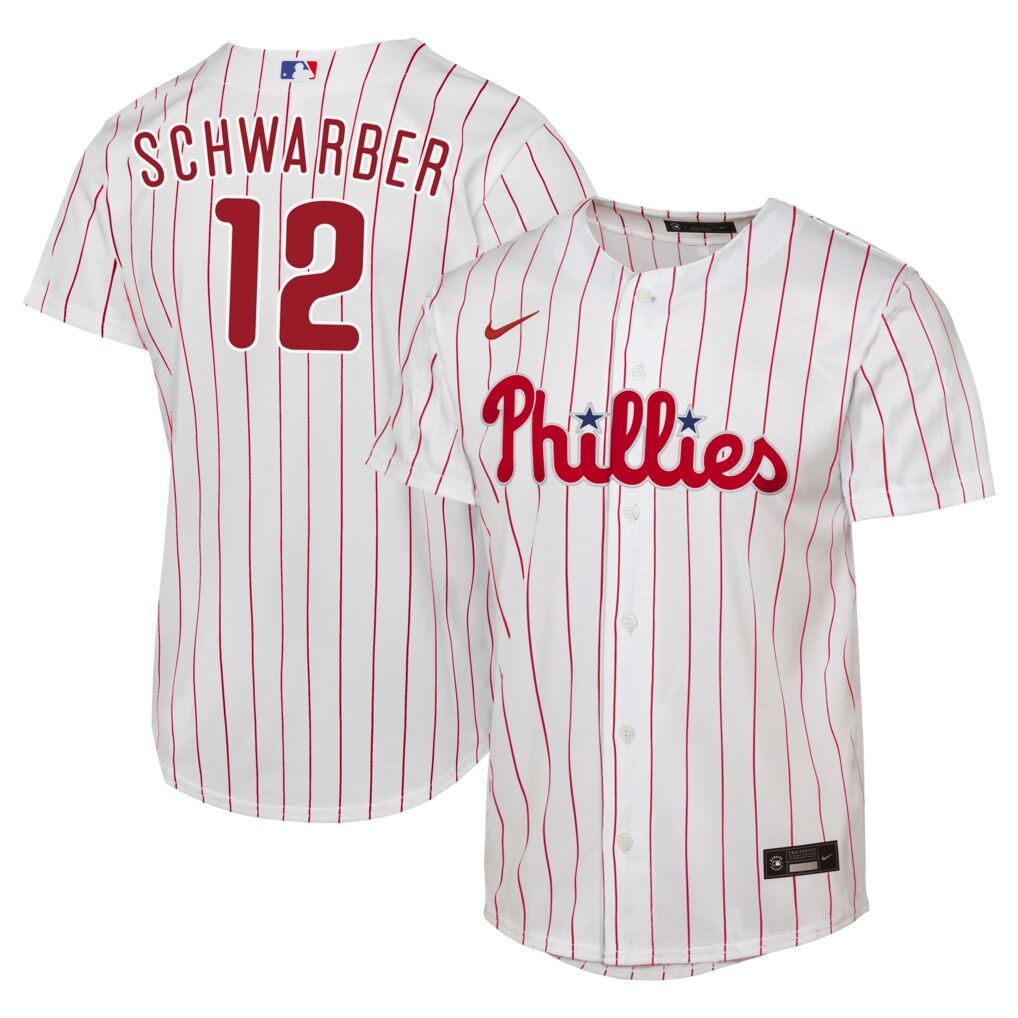 Kyle Schwarber Philadelphia Phillies Nike Youth Home Replica Jersey