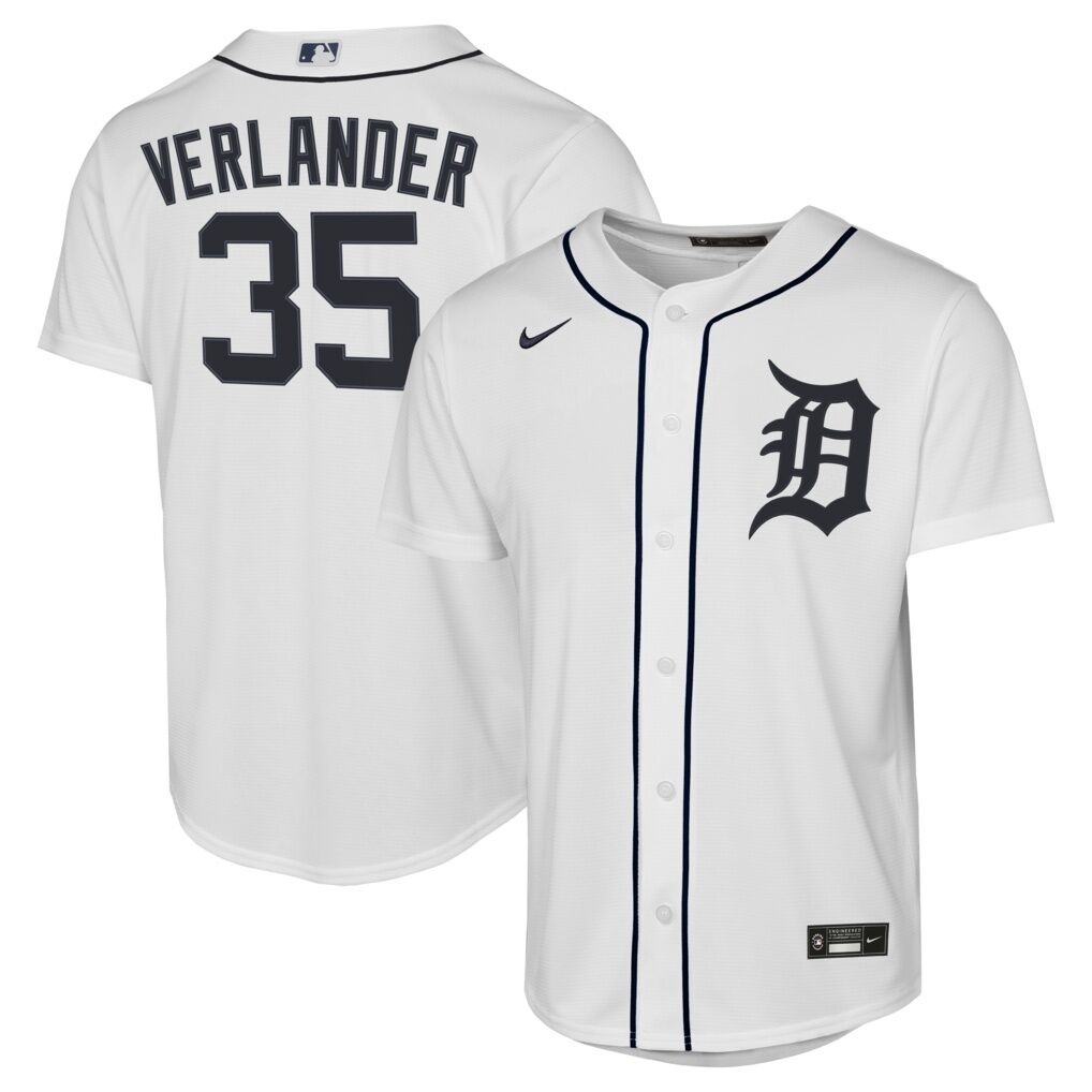 Justin Verlander Detroit Tigers Nike Youth Home Replica Jersey