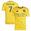 Antoine Griezmann Orlando City SC adidas 2026 Sunken Treasure Kit Replica Jersey - Yellow - Front View