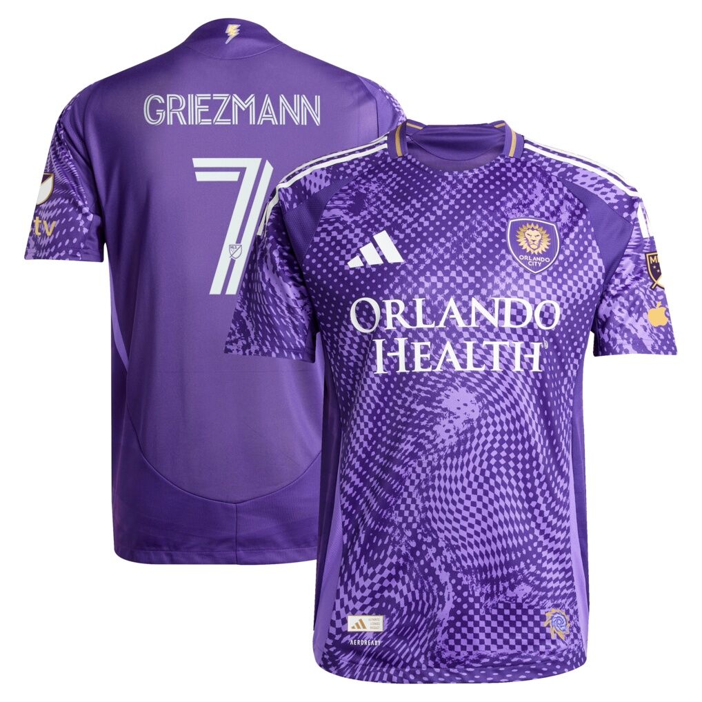 Antoine Griezmann Orlando City SC adidas 2025 Perfect Storm On-Field Authentic Jersey