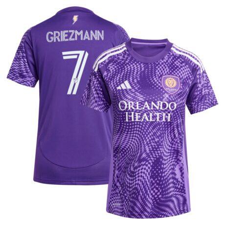 Antoine Griezmann Orlando City SC adidas Women's 2025 Perfect Storm Replica Jersey - Purple - Front View