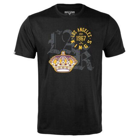 Los Angeles Kings Levelwear Richmond Long-Haul T-Shirt - Black - Front View