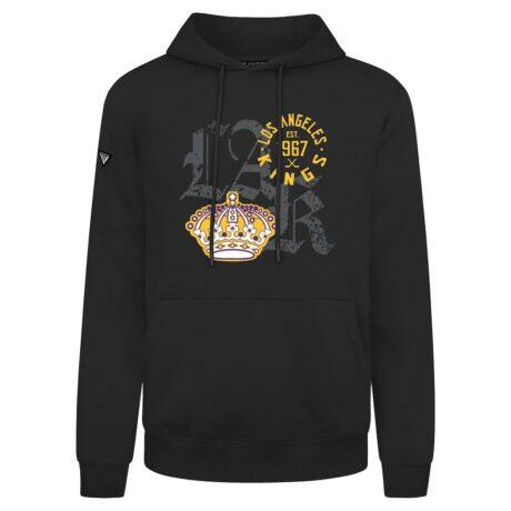 Los Angeles Kings Levelwear Long-Haul Podium Sweatshirt - Black - Front View