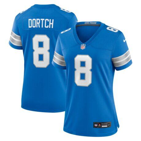Greg Dortch Detroit Lions Nike Women's Team Game Jersey - Blue - Front View