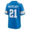 Roger McCreary Detroit Lions Nike Team Game Jersey - Blue - Detail View