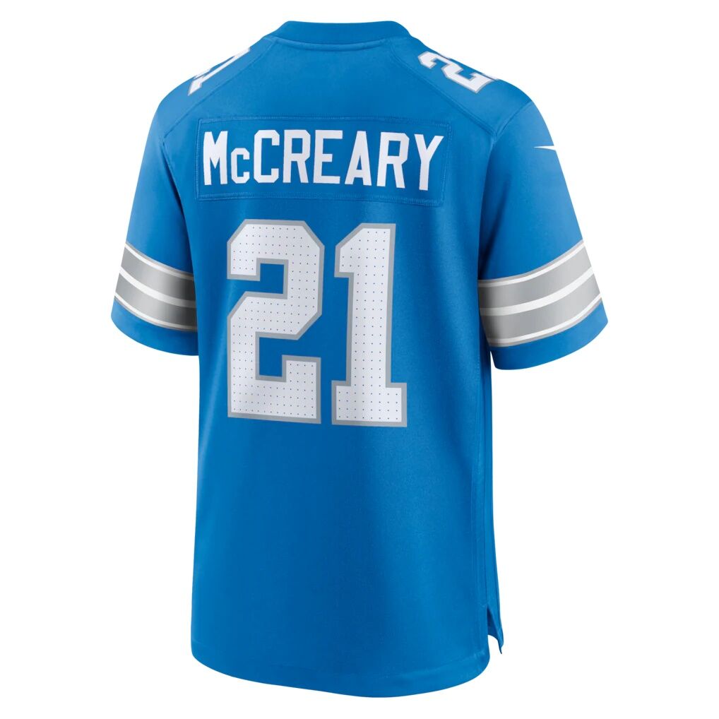 Roger McCreary Detroit Lions Nike Team Game Jersey