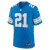 Roger McCreary Detroit Lions Nike Team Game Jersey - Blue - Side View