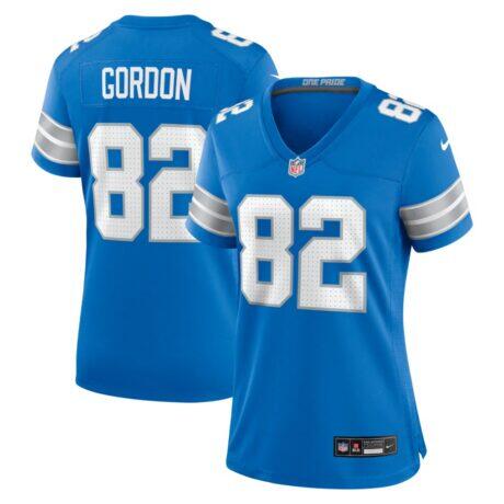 Thomas Gordon Detroit Lions Nike Women's Team Game Jersey - Blue - Front View