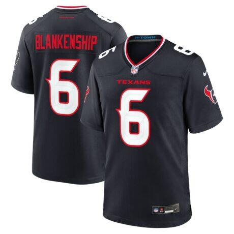 Reed Blankenship Houston Texans Nike Team Game Jersey - Navy - Front View