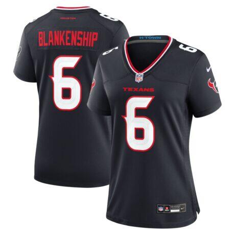 Reed Blankenship Houston Texans Nike Women's Team Game Jersey - Navy - Front View