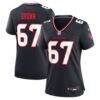 Evan Brown Houston Texans Nike Women's Team Game Jersey - Navy - Front View