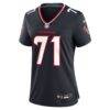 Braden Smith Houston Texans Nike Women's Team Game Jersey - Navy - Side View