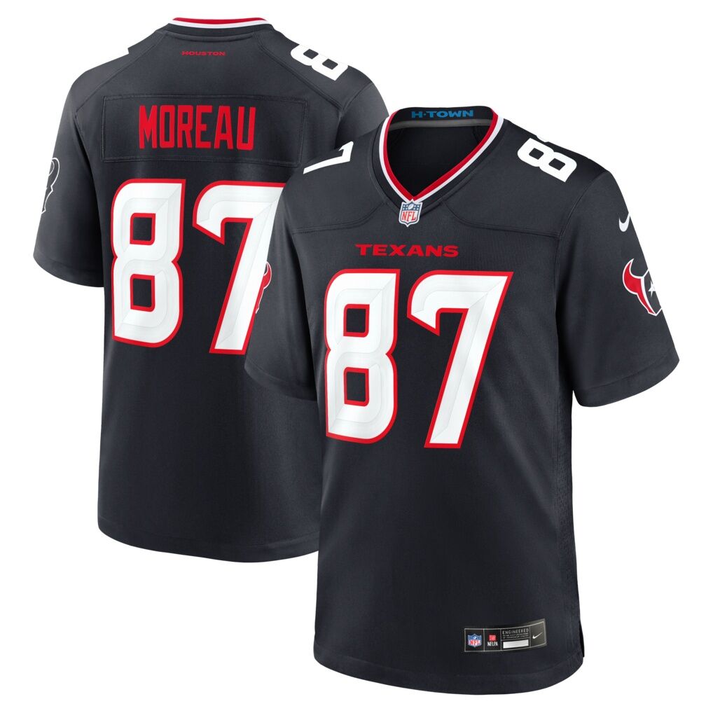 Foster Moreau Houston Texans Nike Team Game Jersey