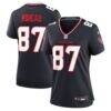 Foster Moreau Houston Texans Nike Women's Team Game Jersey - Navy - Front View
