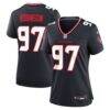 Dominique Robinson Houston Texans Nike Women's Team Game Jersey - Navy - Front View