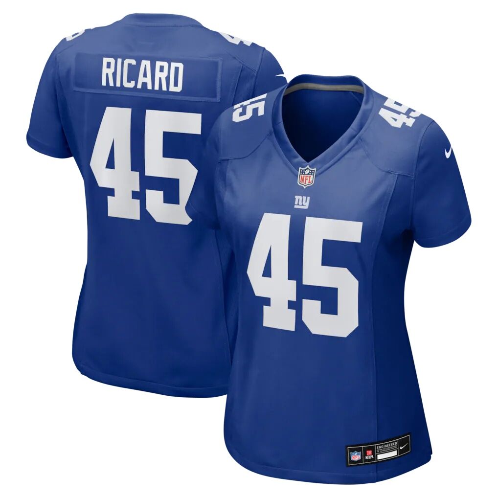 Patrick Ricard New York Giants Nike Women's Team Game Jersey -  Royal