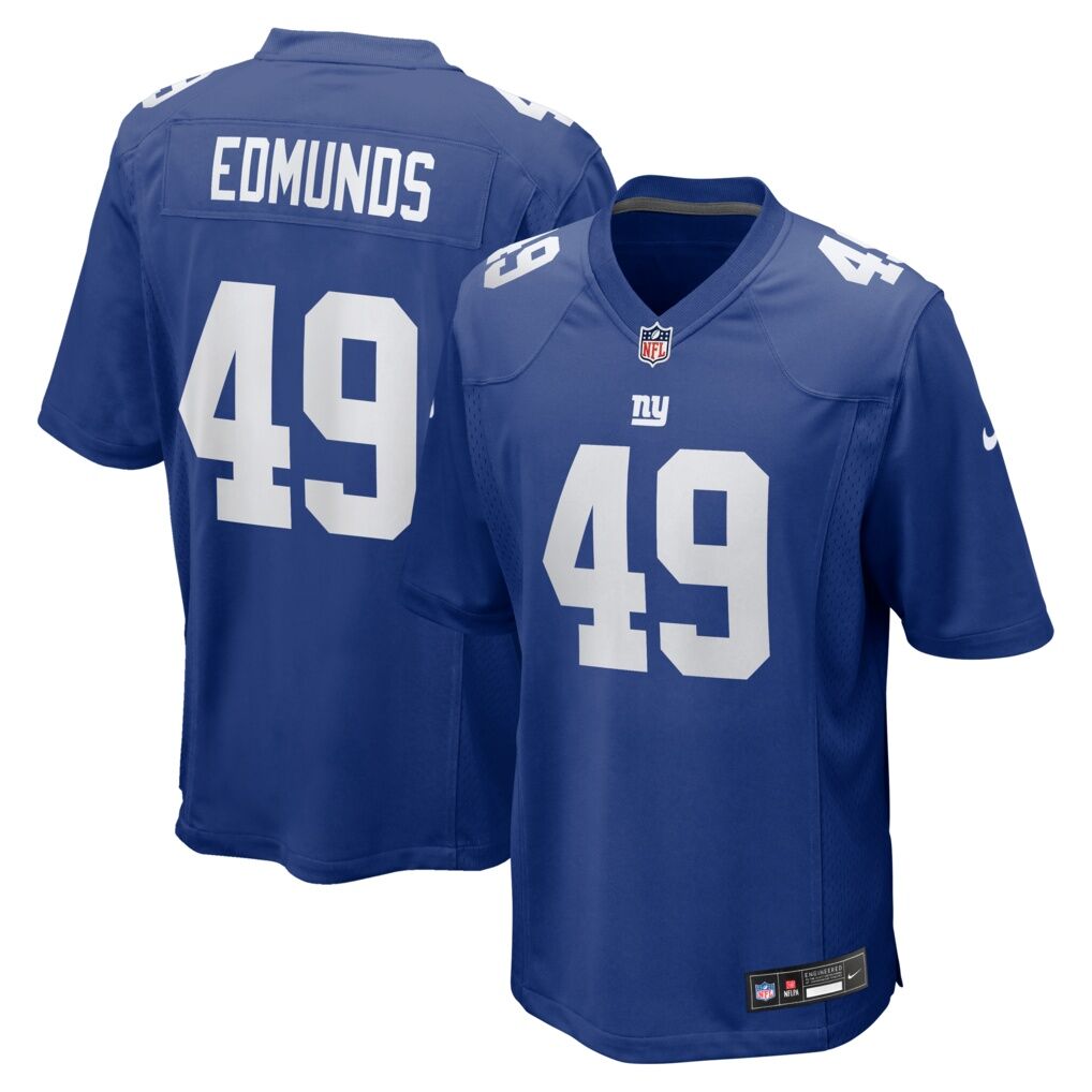 Tremaine Edmunds New York Giants Nike Team Game Jersey -  Royal
