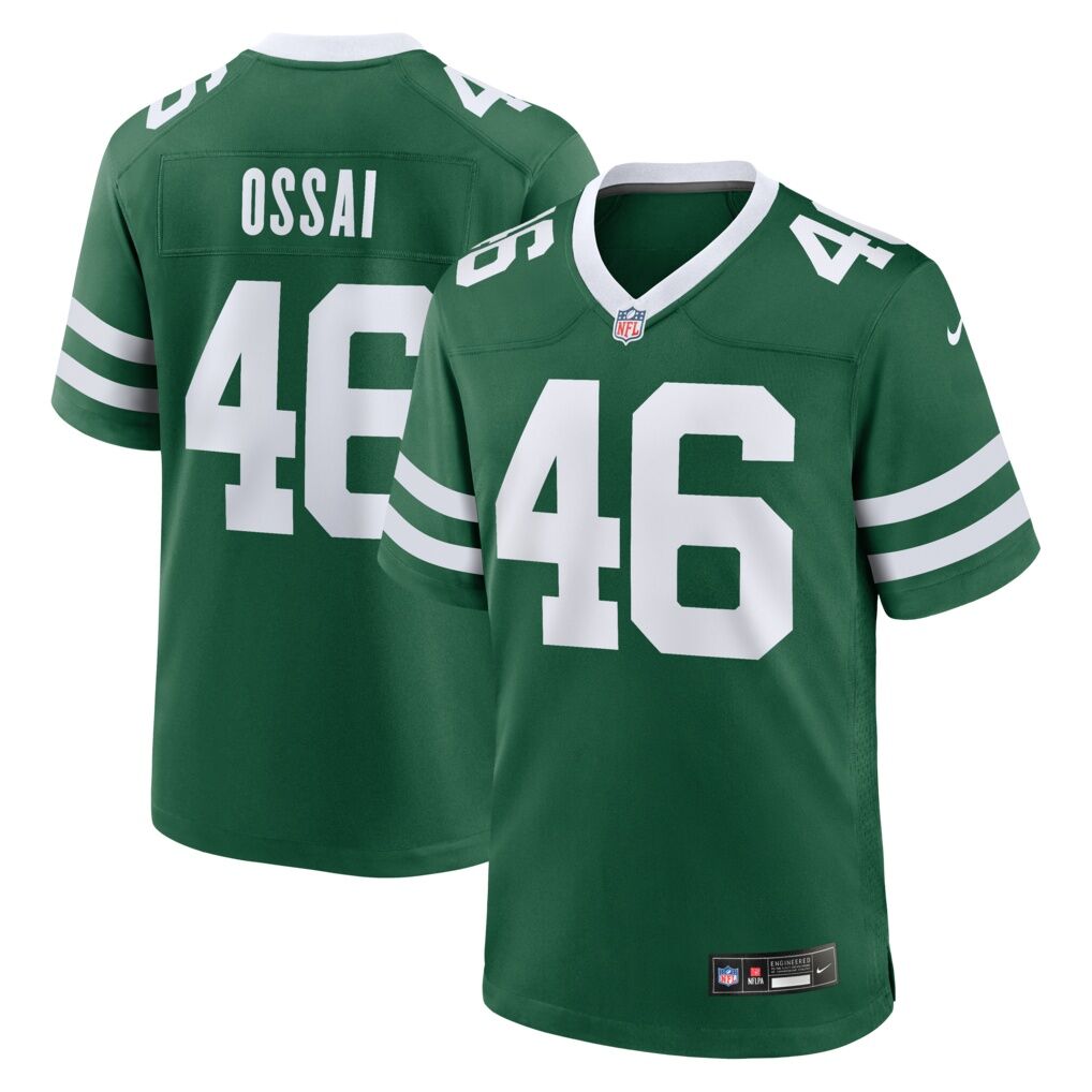 Joseph Ossai New York Jets Nike Team Game Jersey - Legacy Green