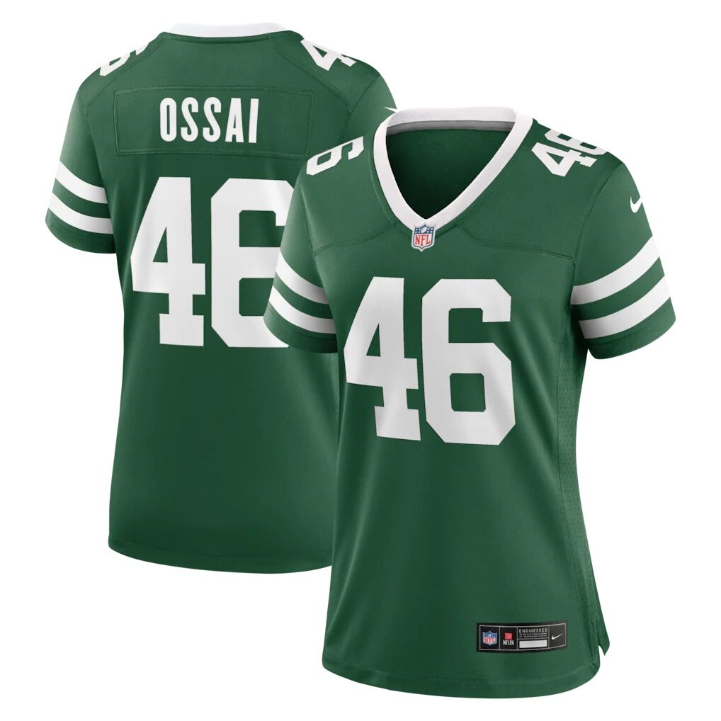 Joseph Ossai New York Jets Nike Women's Team Game Jersey - Legacy Green