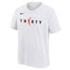 WNBA Nike Youth 30th Season T-Shirt - White - Side View