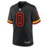Mike Sainristil Washington Commanders Nike Hail Raiser Alternate Game Jersey - Black - Side View