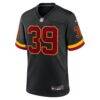 Jeremy Reaves Washington Commanders Nike Hail Raiser Alternate Game Jersey - Black - Side View