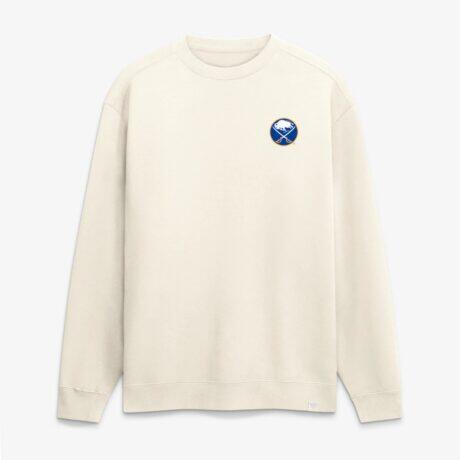 Buffalo Sabres Game Fleece Sweatshirt - Cream - Front View