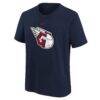 Cleveland Guardians Nike Youth Large Logo T-Shirt - Navy - Side View